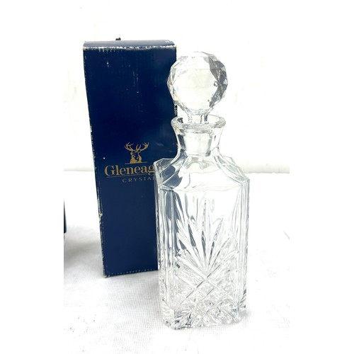 69 - Boxed Gleneagles crystal decanter 600ml and boxed Royal Scot crystal glasses