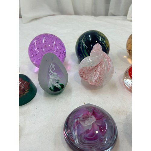 54 - Selection of assorted paperweights