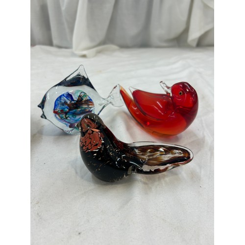 4 - Selection of assorted paperweights includes animals etc