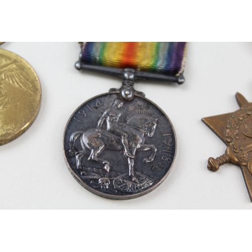 317 - WW1 1914-15 Star Medal Trio 3362 Pte A. Pack Middlesex Regt x 3