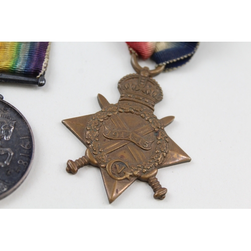 317 - WW1 1914-15 Star Medal Trio 3362 Pte A. Pack Middlesex Regt x 3