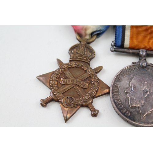 320 - Mounted WW1 1914-15 Star Medal Trio 15361 Pte - Cpl M. Thorpe Glouc Regt