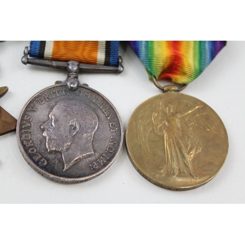 320 - Mounted WW1 1914-15 Star Medal Trio 15361 Pte - Cpl M. Thorpe Glouc Regt