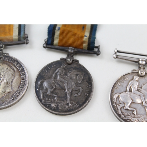 321 - WW1 War Medals 249458 Dvr Hunt RA G-60175 Pte Leggett Middlesex Regt, Etc x 4