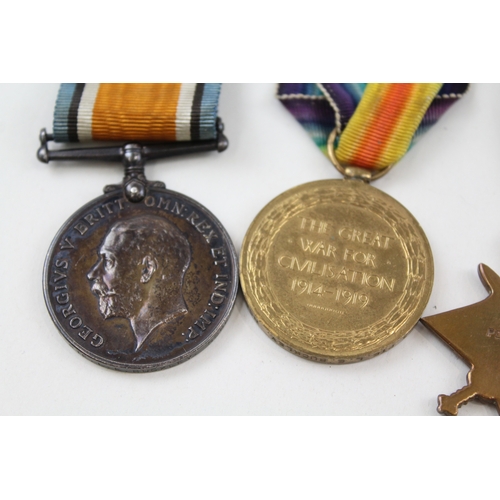 327 - WW1 1914-15 Star Trio 1583 Pte L. E. Buckley Norfolk Regt x 3