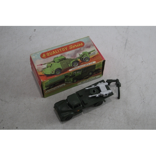 345 - BENBROS Qualitoys Mobile Anti Aircraft No A 102 Diecast Military Vintage Model