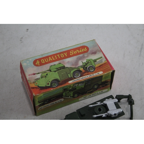 345 - BENBROS Qualitoys Mobile Anti Aircraft No A 102 Diecast Military Vintage Model