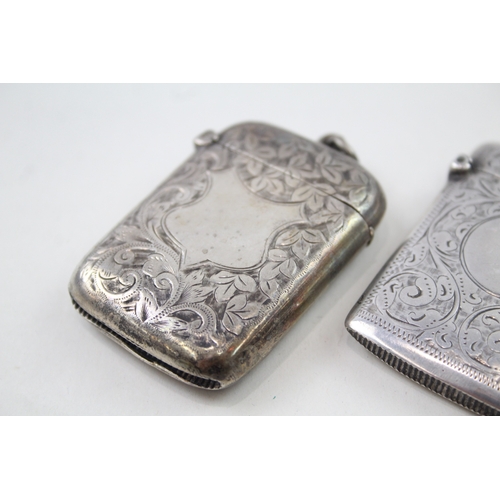 1 - 2 x antique .925 sterling silver vesta cases inc edwardian etc