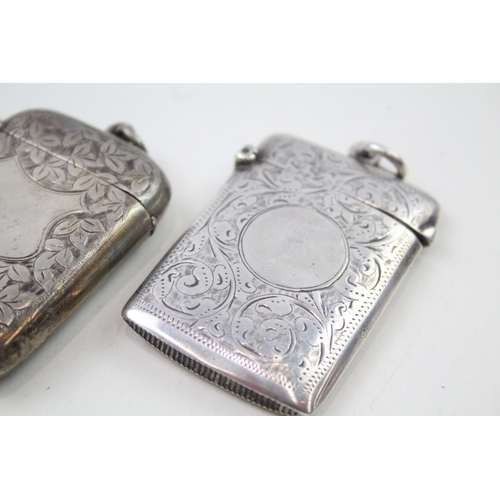 1 - 2 x antique .925 sterling silver vesta cases inc edwardian etc