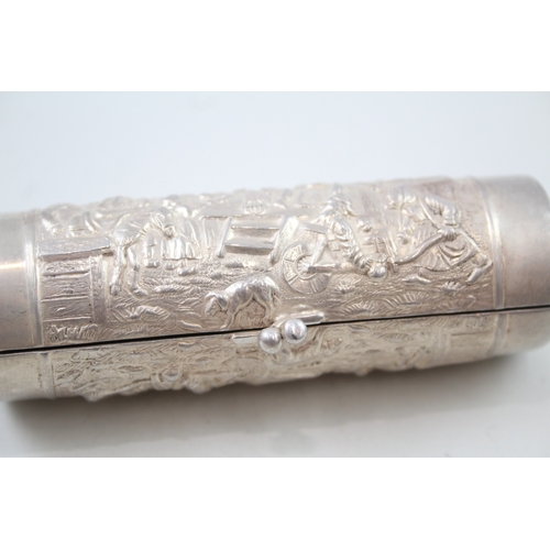 12 - .925 sterling silver snuff box / case