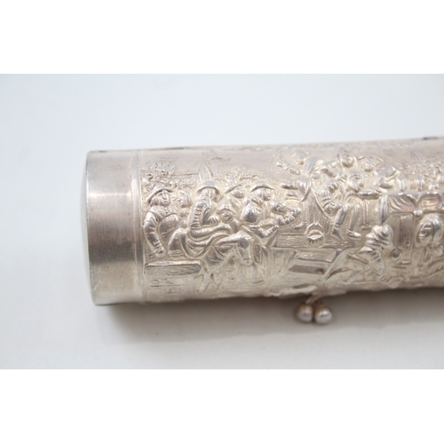 12 - .925 sterling silver snuff box / case