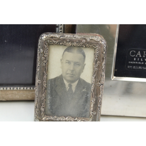 28 - 4 x .925 sterling silver rphotograph frames