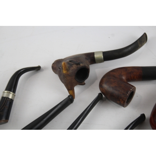 350 - Tobacco Estate Pipe Job Lot Inc. Vintage Briar Horse RAOB Torpedo Shoe Etc x 15