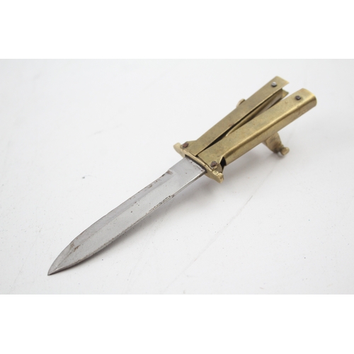 353 - WWII German Streifendienst Fantasy Butterfly Knife