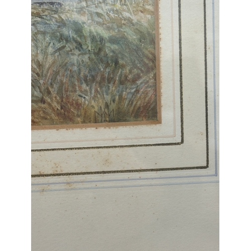 90 - Framed Signed watercolour depicting the Lighthouse St Annes on the Sea framed measures approximately... 