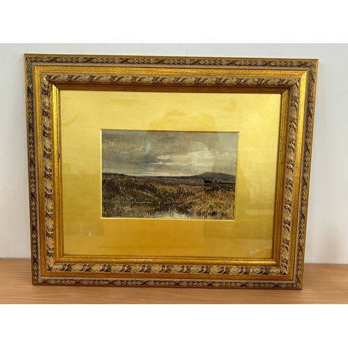 13 - Gilt framed signed painting measures approximately 17 inches by 20 inches