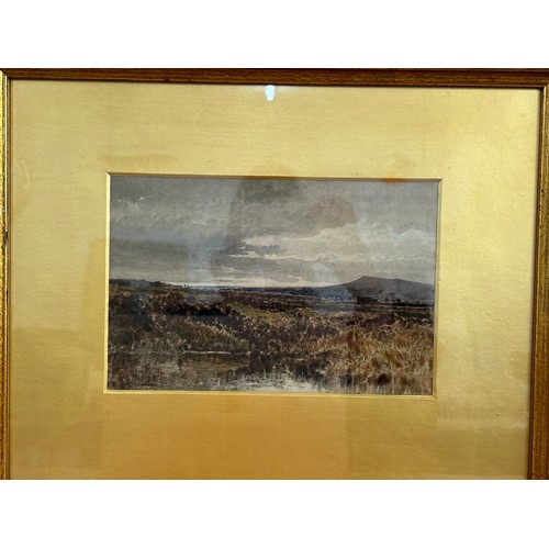 13 - Gilt framed signed painting measures approximately 17 inches by 20 inches