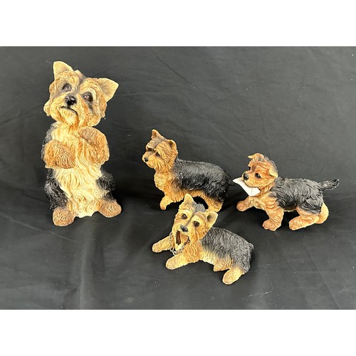 530 - Selection of Yorkshire Terrier dog figures some from ' The Leonardo Collection'