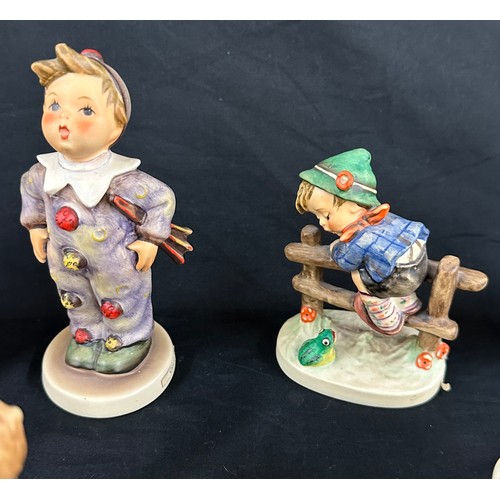 527 - Selection of vintage Goebel figures and one Capidmonte bird figure