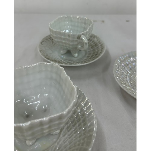 15 - Vintage shell lustre ware tea set