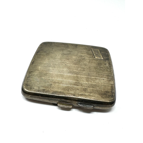 50 - silver cigarette case Birmingham silver hallmarks weight 95g