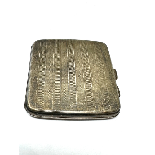 50 - silver cigarette case Birmingham silver hallmarks weight 95g