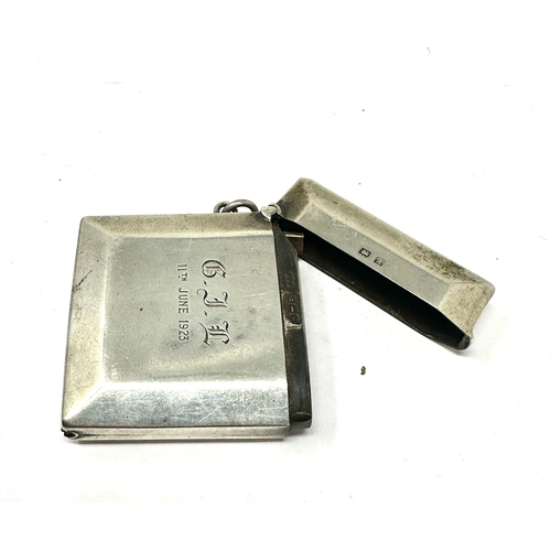 60 - Antique silver vesta case weight 41g