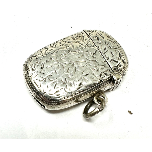 61 - Antique silver vesta case