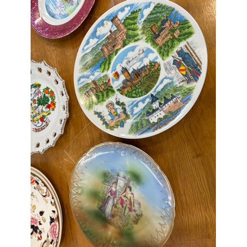 532 - Selection of collector plates and a Royal Doulton Miss Chairman figure