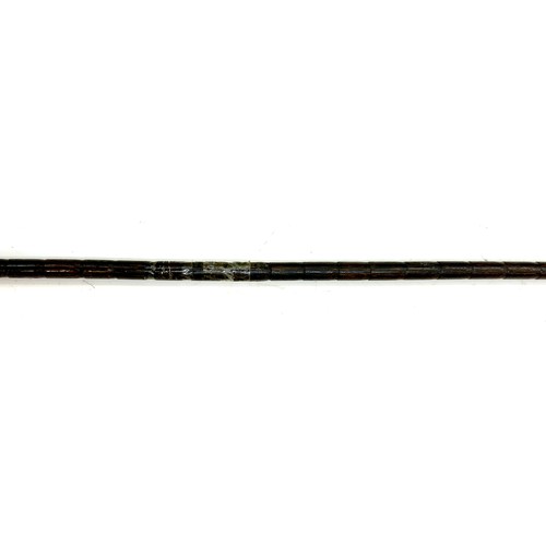 519 - Art Deco ladies walking cane with carved horn dogs head handle (Damage to cane)