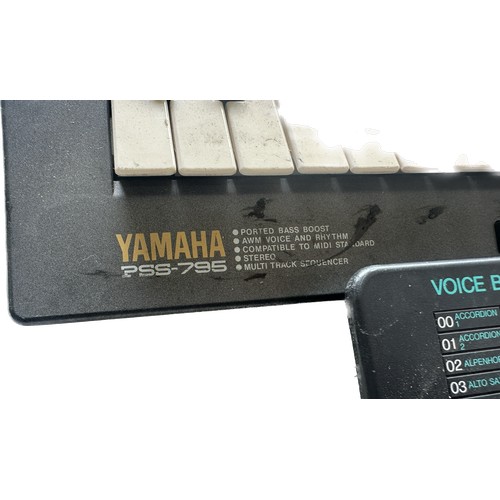 142 - Two Yamaha key boards one PSS-795 the other PSS-140 - untested