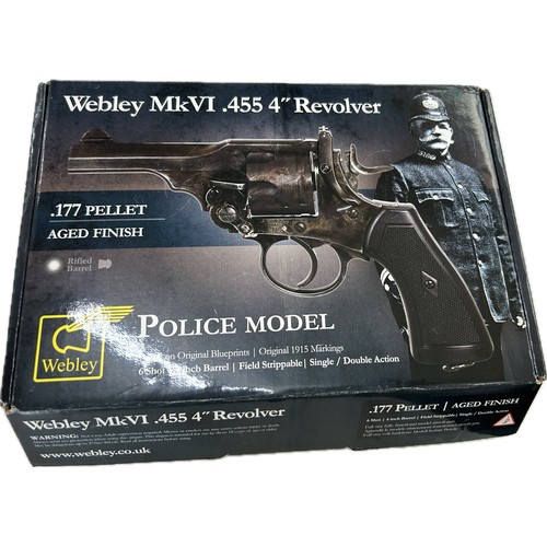 99H - Webley MKVI .177 pellet gun, aged finish in original box