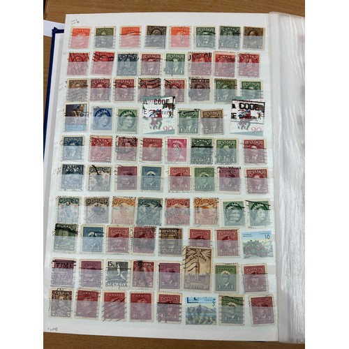 31 - Album containing various loose stamps, multiple countries, denominations