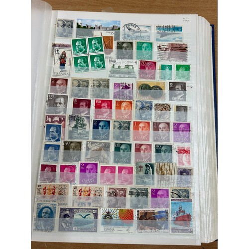 31 - Album containing various loose stamps, multiple countries, denominations