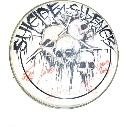 29 - Suicide silence signed drum skin