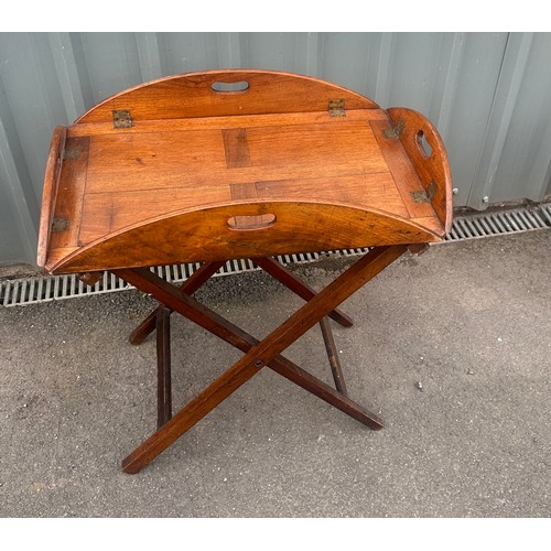 578 - Vintage butlers tray with stand