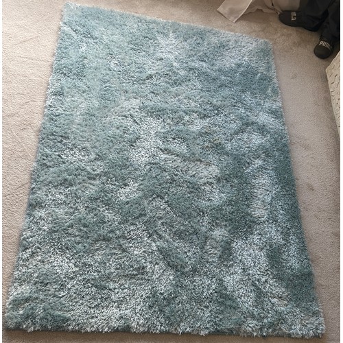 577 - Duck egg rug, measures 120 x 170 cm