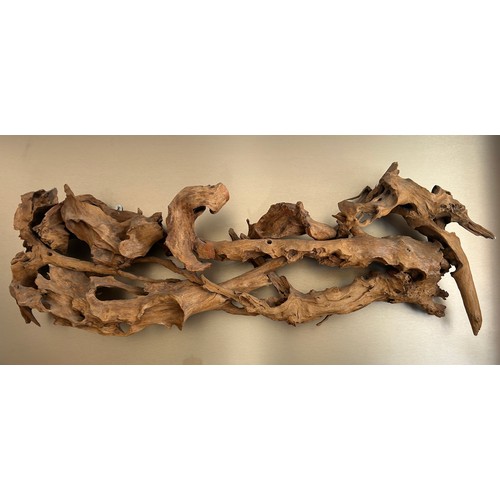 562 - Large piece driftwood art work, approximate measurements:  67 inches in length by Height 20 inches