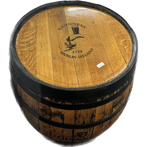 559 - Large Guinness barrel display table measures approx