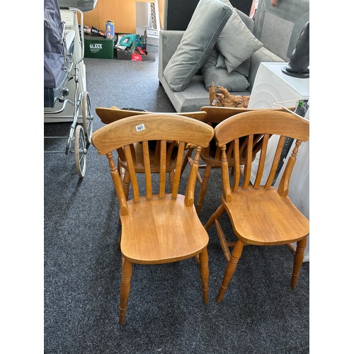 561 - Set of 4 farm house style dining chairs