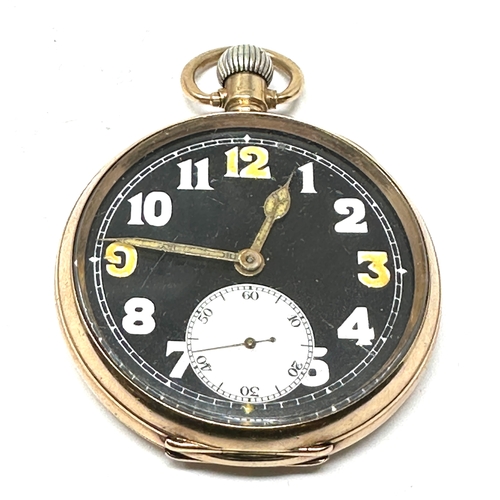 354 - 9ct Gold Rolex pocket watch the watch winds and ticks