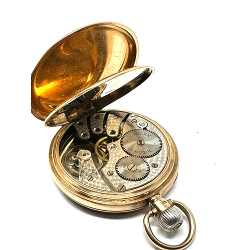 354 - 9ct Gold Rolex pocket watch the watch winds and ticks