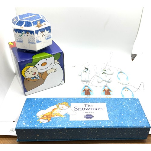 1 - The Snowman Cake slice, Tree decoration and Hexagonal Money box