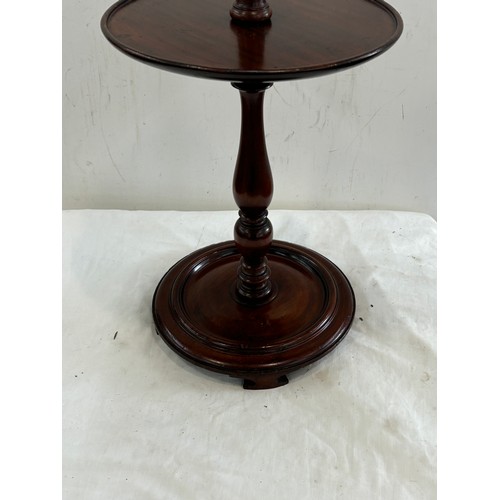 198 - Mahogany smokers companion height approximately 26 inches