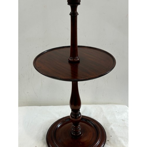 198 - Mahogany smokers companion height approximately 26 inches