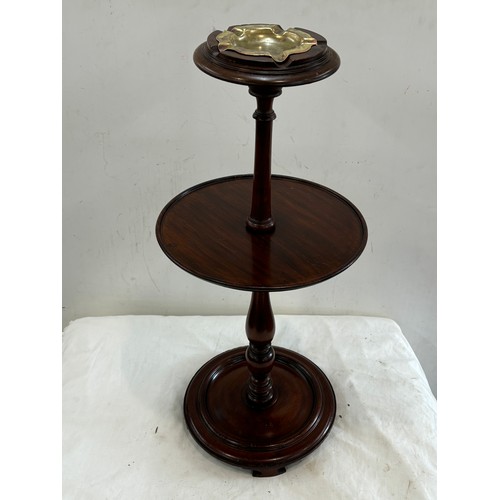 198 - Mahogany smokers companion height approximately 26 inches