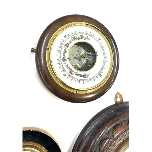 68 - Three vintage barometers