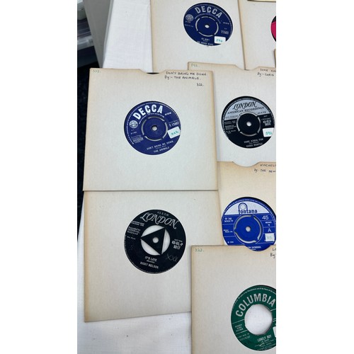 217 - Selection of 45's from the 60's to include ' The Moody Blues', 'The Troggs' etc