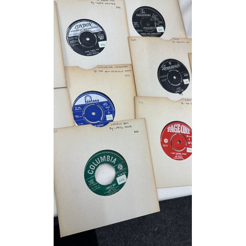 217 - Selection of 45's from the 60's to include ' The Moody Blues', 'The Troggs' etc