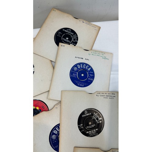 175 - Selection of 45's from the 60's to include ' The Everley Brothers', ' Diana Scott' etc